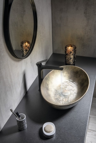 Sapho FORMIGO beton mosdó, 60x14,5x40,5cm, arany FG121 (K)