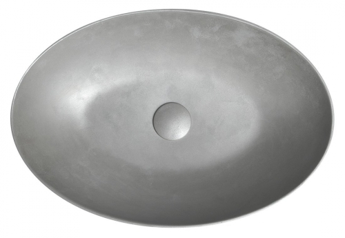 Sapho FORMIGO beton mosdó, 60x14,5x40,5cm, ezüst FG122