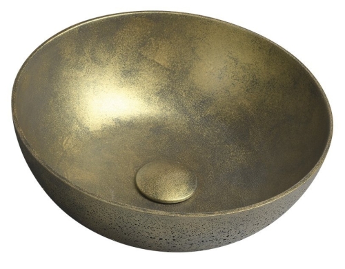 Sapho FORMIGO beton mosdó, átm:39cm, arany FG131