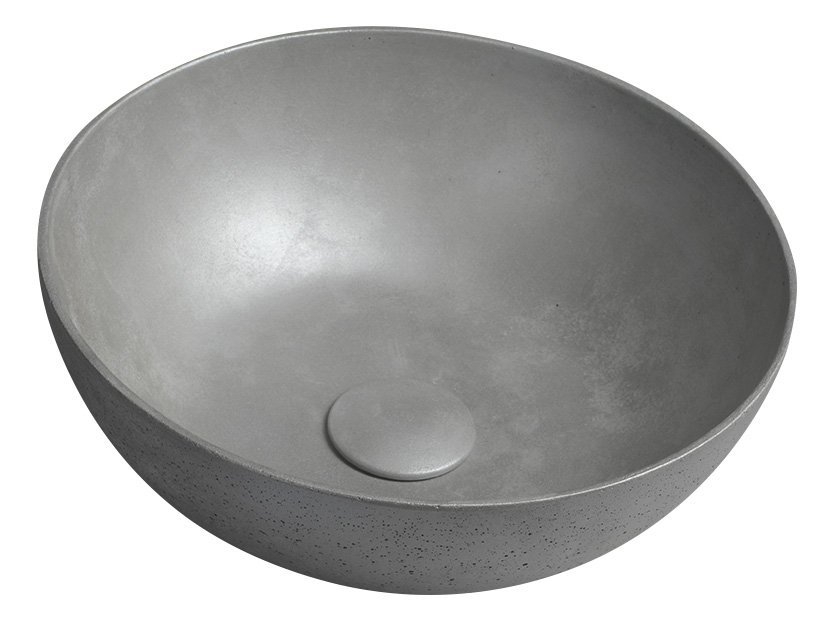 Sapho FORMIGO beton mosdó, átm:39cm, ezüst FG132