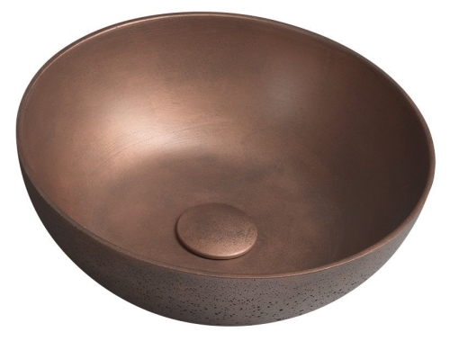 Sapho FORMIGO beton mosdó, átm:39cm, réz FG133
