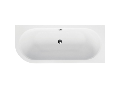 Besco AVITA 160x75 cm jobbos aszimmetrikus kád, fehér WAV-160-NP