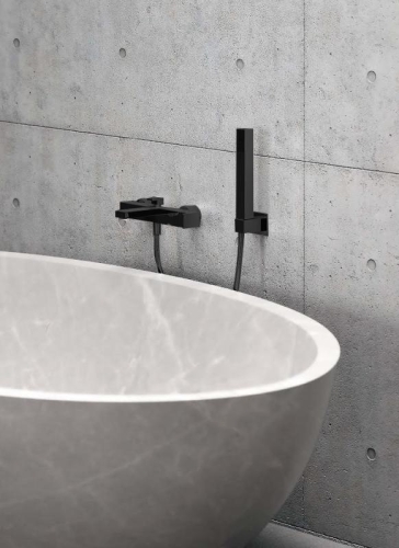 AREZZO design Rhodefield kádcsaptelep, matt fekete AR-3020BL