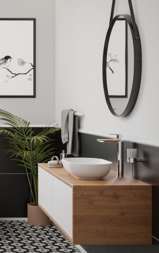 Deante Agawa magasított mosdó csaptelep BQG 020K (K)