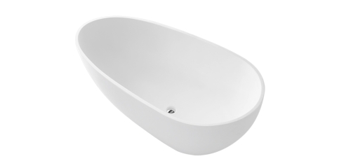 Wellis Soul White 167,5x85 cm öntöttmárvány szabadonálló kád matt fehér WK00179