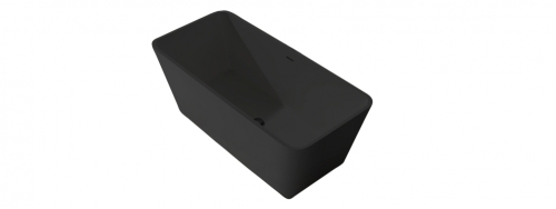 Wellis Carib Black 167,5x85 cm öntöttmárvány szabadonálló kád matt fekete WK00183