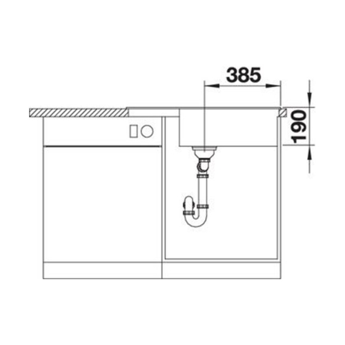 BLANCO ZIA XL 6S Compact silgranit mosogató, palaszürke 523274