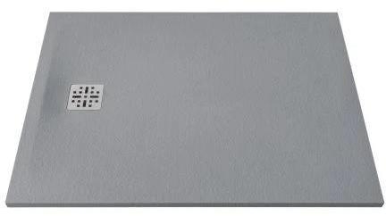 Marmy Dolomite öntött márvány zuhanytálca 70x90 cm, Valentino Grey 80 7635 70 90 53