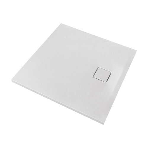 Marmy Loft öntött márvány zuhanytálca 90x100 cm, Prada White 80 7981 90 10 50