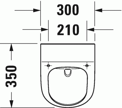 Duravit ME by Starck Öblítőperem nélküli Duravit Rimless piszoár légymatricával 2812300007