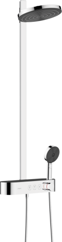 Hansgrohe Pulsify Showerpipe 260, 2 jet EcoSmart, és ShowerTablet Select 400, króm 24241000