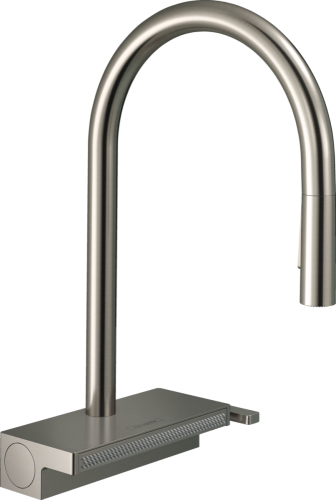 Hansgrohe Aquno Select M81 egykaros konyhai csaptelep 170, kihúzható fejjel, 3jet rozsdamentes acél hatású 73837800