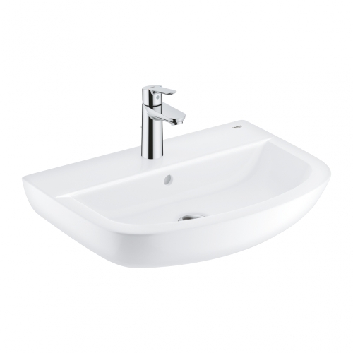 Grohe Bau Ceramic mosdó 55 + Start Edge egykaros mosdócsaptelep, kiegészítők szett 39471000
