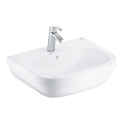 Grohe Euro Ceramic mosdó 60 + Eurosmart egykaros mosdócsaptelep, kiegészítők szett 39641000