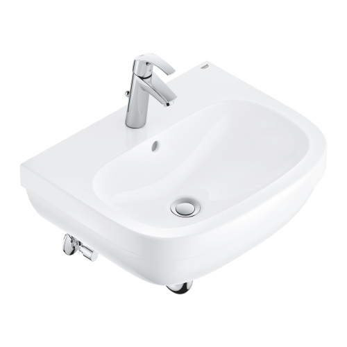 Grohe Euro Ceramic mosdó 60 + Eurosmart egykaros mosdócsaptelep, kiegészítők szett 39641000