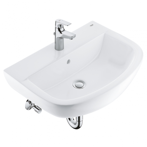 Grohe Bau Ceramic mosdó 60 + Start Flow egykaros mosdócsaptelep, kiegészítők szett 39472000