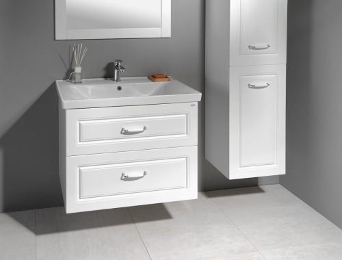 Sapho AQUALINE FAVOLO 90 mosdótartó szekrény, matt fehér FV290