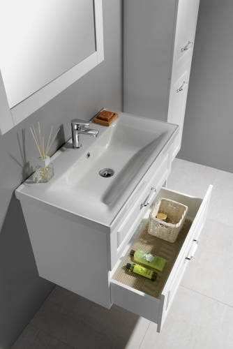 Sapho AQUALINE FAVOLO 90 mosdótartó szekrény, matt fehér FV290