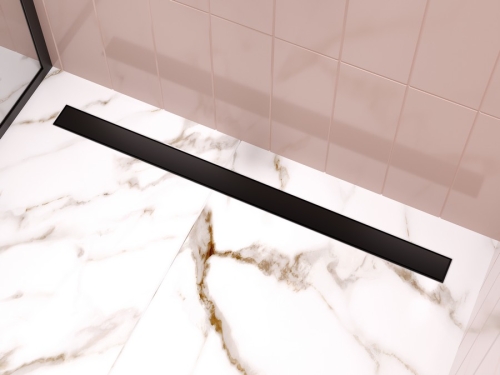 Ferro Super Slim Pro zuhanyfolyóka, matt fekete OLSP1-60-BL