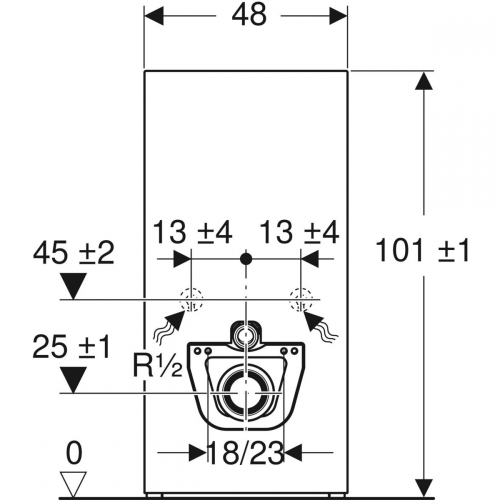 Geberit Monolith 101 szanitermodul fali WC-hez, betonhatású kőanyag/alumínium 131.021.JV.5