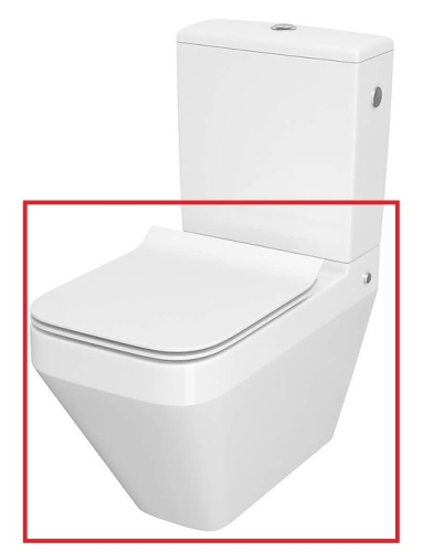 Cersanit Crea szögletes monoblokk wc csésze tartály nélkül K114-022