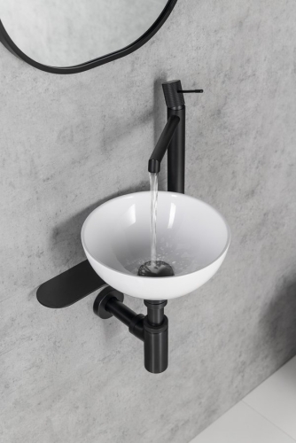 Sapho MINOR 26 cm öntöttmárvány mosdó, fehér MR260