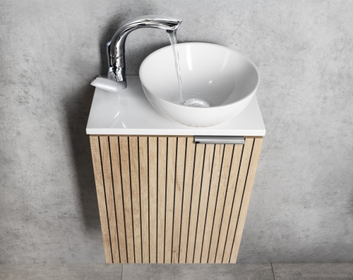 Sapho MINOR 26 cm öntöttmárvány mosdó, fehér MR260
