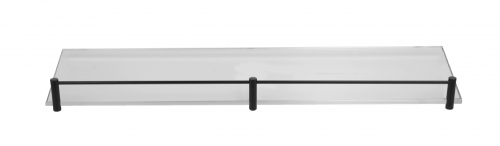 Roltechnik 50x11 cm üvegpolc, matt fekete, sanitino (matt) üveg 06559955