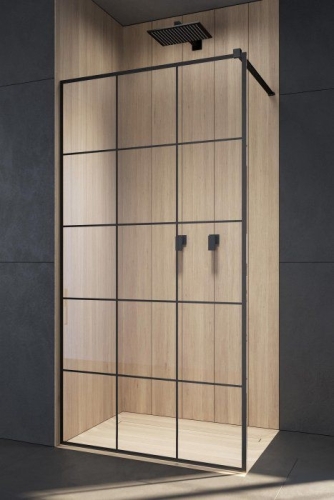 Radaway Modo New Black II Factory 105 zuhanyfal 389105-54-55