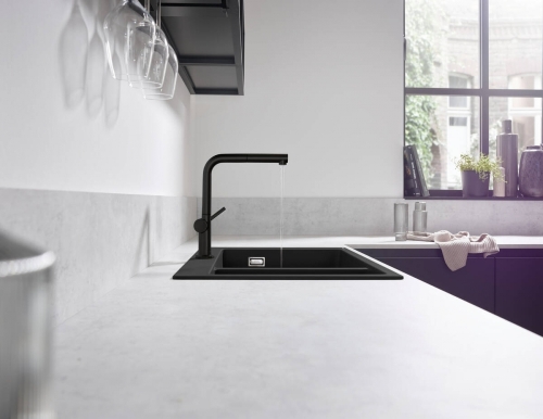 Hansgrohe Talis M54 Egykaros konyhai csaptelep 270, matt fekete 72809670