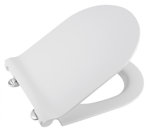 Sapho GSI NORM SLIM soft close WC-ülőke, duroplast, fehér/króm MS86CSN11