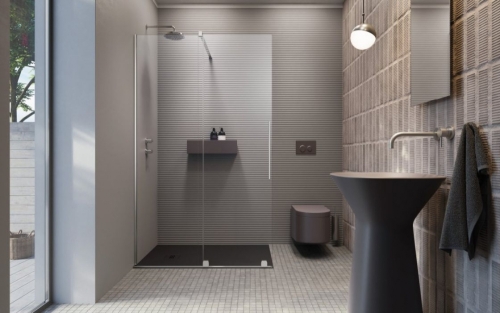 Radaway Furo Walk-in zuhanyfal balos 140 cm 10106738-01-01L, 10110694-01-01