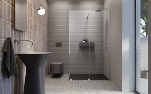 Radaway Furo Walk-in zuhanyfal jobbos 120 cm 10106638-01-01R, 10110594-01-01
