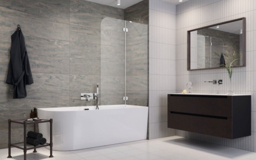 Radaway Torrenta PND 120J kádparaván, jobbos 12011203-101R