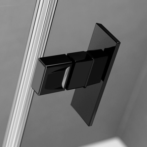 Radaway Nes Black DWJ I 90 J Factory fekete zuhanyajtó, jobbos 10026090-54-55R