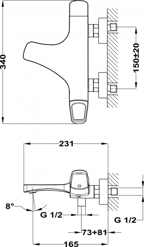 Strohm Teka Sense kádtöltő csaptelep, szelíd rózsaarany 91.121.02.0G3 (91121020G3)