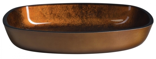 Sapho BEAUTY KVAORE 54x39.5 cm üvegmosdó, réz TY223