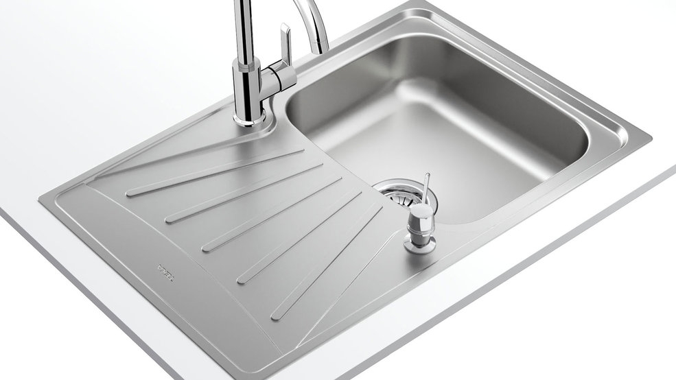 Teka Tekaway Starbright 45 1B 1D rozsdamentes mosogatótálca, csapteleppel, mosogatószer adagolóval 115120040