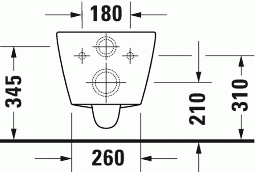 Duravit D-Neo öblítőperem nélküli Duravit Rimless Compact fali wc 2587090000