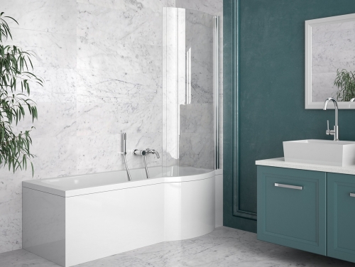 Besco INSPIRO 150 cm univerzális kád elő-és oldallap, fehér OAI-150-II