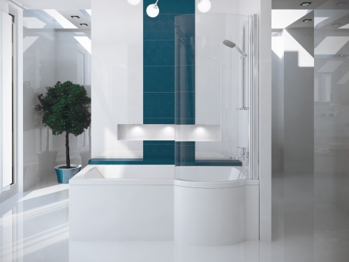 Besco INSPIRO 160 cm univerzális kád elő-és oldallap, fehér OAI-160-II
