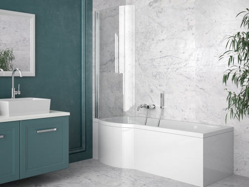 Besco INSPIRO 160 cm univerzális kád elő-és oldallap, fehér OAI-160-II