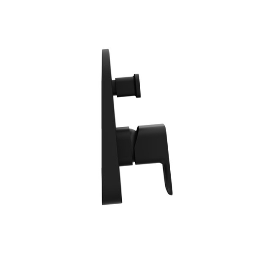 Ravak TD F 061.20, 10° Free black falba süllyesztett csaptelep váltóval, belső egységgel X070156