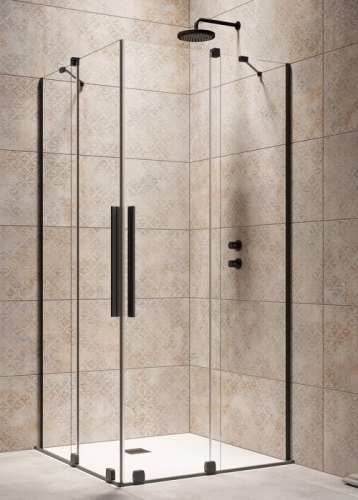 Radaway Furo Black KDD 110 J zuhanykabin (egy ajtó), jobbos 10105110-54-01R