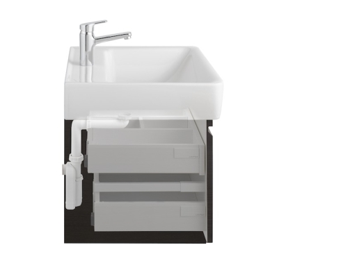 Laufen Pro S alsószekrény 810964 tip. mosdóhoz 1 fiókkal és belső fiókkal, fényes fehér H4834220964751