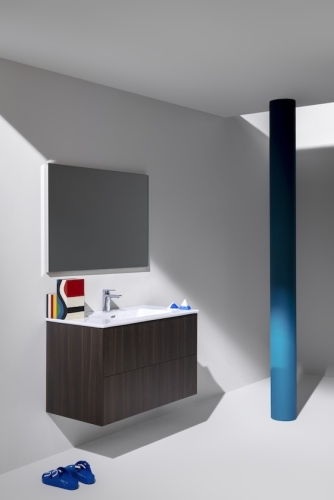 Laufen Pro S alsószekrény mosdóval, sötétbarna szil H8649622631041