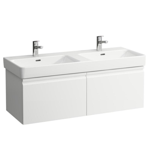 Laufen Pro S alsószekrény H814966 tip. dupla mosdóhoz 2 fiókkal, matt fehér H4835630964631