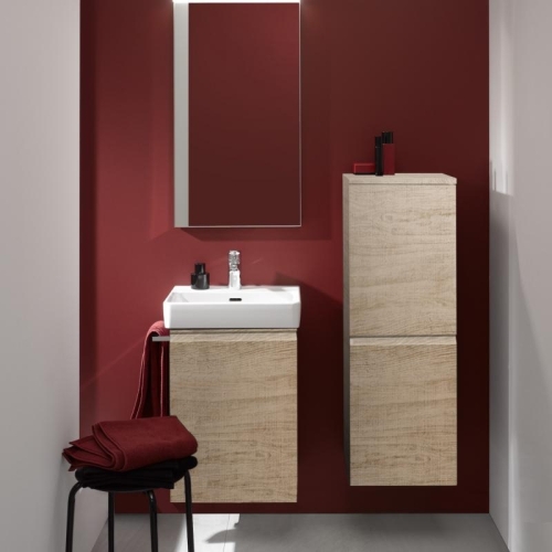 Laufen Pro S 100 középmagas szekrény, ajtózsanér jobb oldalon, fényes tölgy H4831120954791