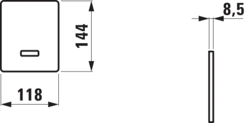 Laufen vizelde öblítővezérlés elemes H3706600047211