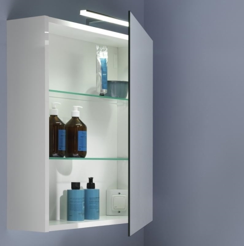 Laufen Base tükrös szekrény 60x70 cm jobbos, Traffic Grey H4027521102661